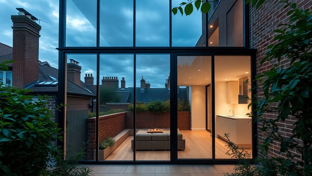 Glass Extension Walls Wimbledon