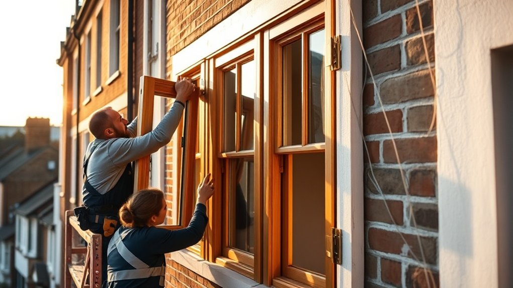 Wooden Window Installation Wimbledon